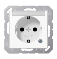 SCHUKO розетка с полем для надписи 6x46 мм A1520BFNAKOWW Jung