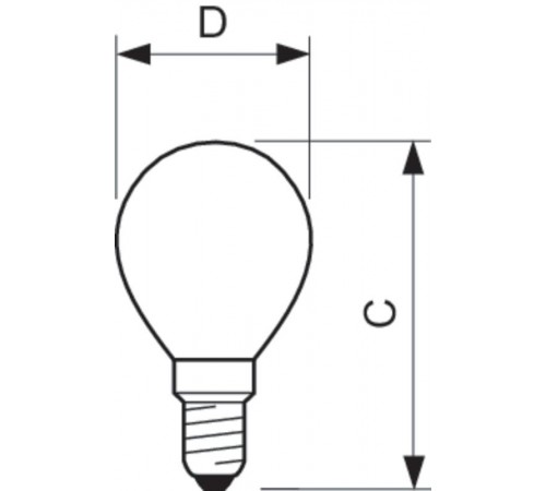 Лампа накаливания ЛОН Stan 40W E14 230V P45 CL 1CT/10X10  926000006511  PHILIPS