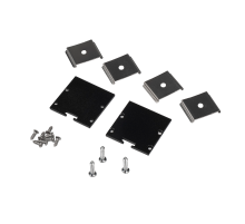 Заглушка торцевая для профиля  PAL3535 BLACK /набор 2шт/   .5059078  Jazzway