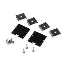 Заглушка торцевая для профиля  PAL3535 BLACK /набор 2шт/   .5059078  Jazzway