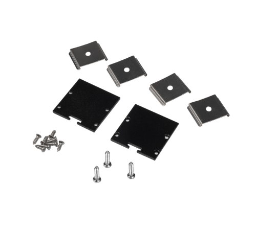 Заглушка торцевая для профиля  PAL3535 BLACK /набор 2шт/   .5059078  Jazzway