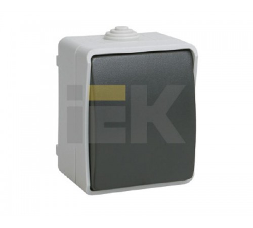 Форс Выключатель 1-клавишный проходной О/У IP54 ВС20-1-0-ФСр  EVS10-K03-10-54-DC  IEK