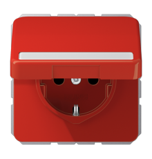 Штепсельная розетка SCHUKO 16A 250V~ с полем для надписи и крышкой  CD1520BFNAKLRT  Jung