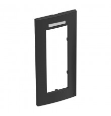 Рамка тройная Modul45 (с полем д/маркировки.,вертик.,84x185 мм,черный) (AR45-BSF3 SWGR)  6119388  OBO Bettermann