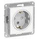 AtlasDesign Art Белый Розетка с заземлением со шторками, 16А, механизм  ATN200145  SE