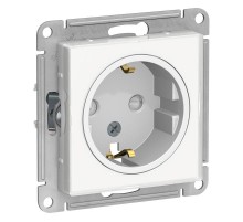 AtlasDesign Art Белый Розетка с заземлением со шторками, 16А, механизм  ATN200145  SE