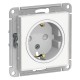 AtlasDesign Art Белый Розетка с заземлением со шторками, 16А, механизм  ATN200145  SE