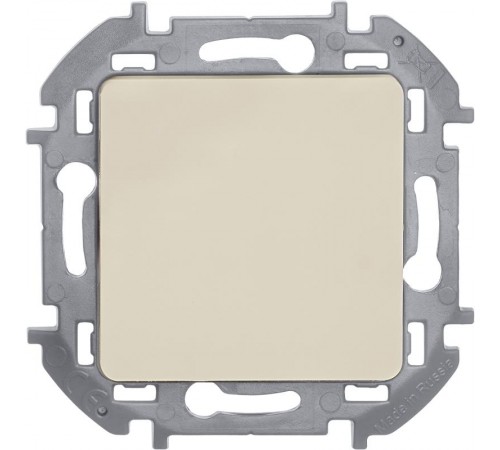 Inspiria Слоновая кость Переключатель без фиксации (кнопка) с Н.О./Н.З. контактом 6 A С/У без рамки  673691  Legrand