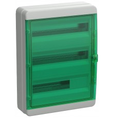 Корпус пластиковый навесной на 54 модулей КМПн-54 IP65 зеленый прозрачная дверь TEKFOR  TF5-KP72-N-54-65-K03-K06 TEKFOR  IEK