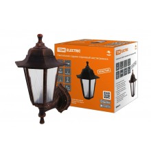 Светильник садово-парковый НБУ 06-60-001 шестигранник, настенный, пластик, расс.пластик, медь  SQ0330-0781  TDM