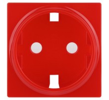 Накладка для розетки серия 12 12-6301-23 на 12-2101, 12-2102, 14-2101, 14-2102 сменная, красный  Б0052668  ЭРА