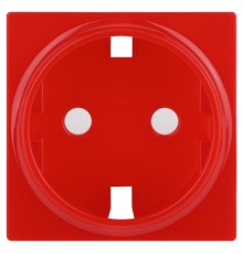 Накладка для розетки серия 12 12-6301-23 на 12-2101, 12-2102, 14-2101, 14-2102 сменная, красный  Б0052668  ЭРА