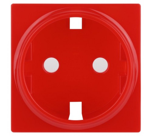 Накладка для розетки серия 12 12-6301-23 на 12-2101, 12-2102, 14-2101, 14-2102 сменная, красный  Б0052668  ЭРА