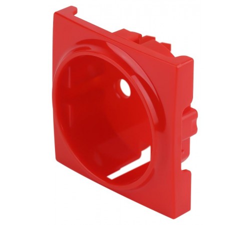 Накладка для розетки серия 12 12-6301-23 на 12-2101, 12-2102, 14-2101, 14-2102 сменная, красный  Б0052668  ЭРА
