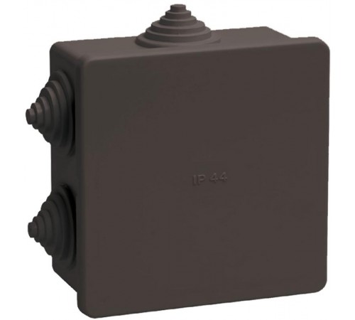Коробка расп. КМ41235 85х85х40мм IP44 6 вв. черная  UKO21-085-085-040-K02-44  IEK