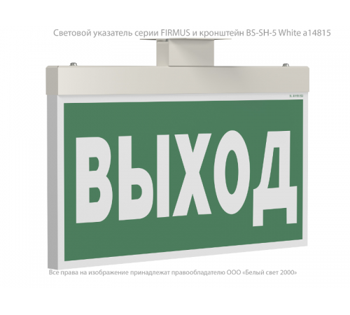 Световой указатель аварийного освещения BS-FIRMUS-10-S1-ELON White  a19499  Белый свет