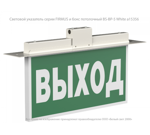 Световой указатель аварийного освещения BS-FIRMUS-10-S1-ELON White  a19499  Белый свет