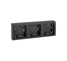 Simon 73 Рамка горизонтальная, 3 поста, 75*217мм, S73 Loft, графит  73630-62  Simon