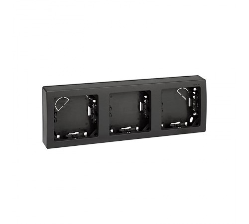 Simon 73 Рамка горизонтальная, 3 поста, 75*217мм, S73 Loft, графит  73630-62  Simon