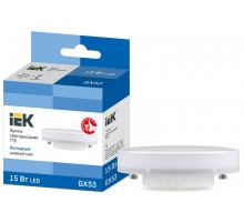 Лампа светодиодная LED T75 таблетка 15Вт 230В 6500К GX53  LLE-T80-15-230-65-GX53  IEK