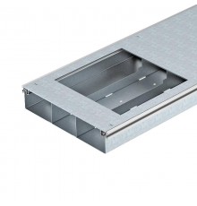 Секция кабель-канала OKA-T с крышками для установки 3 лючков GES9, 2400x300x65 мм (сталь)  7402224  OBO Bettermann