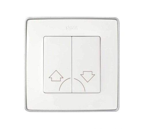 Simon 82 Клавиши (2 шт)  для двухклавишного кнопочного выключателя (2вх+2вых), S82, S82N, S82 Detail, белый  82029-30  Simon