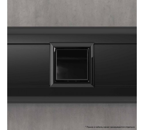 Инвертор (промежуточный переключатель) "Черный квадрат", "Avanti", 16A, 2 мод.  4402122  DKC