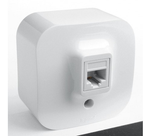 Quteo Белый Розетка RJ11  782214  Legrand