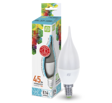 Лампа светодиодная LED-СВЕЧА НА ВЕТРУ-standard 5Вт 230В Е14 4000К 450Лм  4690612004525  ASD