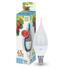 Лампа светодиодная LED-СВЕЧА НА ВЕТРУ-standard 5Вт 230В Е14 4000К 450Лм  4690612004525  ASD