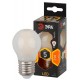 Лампа светодиодная F-LED P45-5W-827-E27 (филамент, шар, 5Вт, тепл, E27)  Б0043438  ЭРА