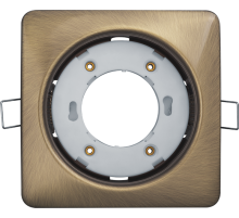 Светильник встраиваемый под лампу GX53 NGX 93 025 NGX-S2-007-GX53 (Квадрат черненая бронза)  93025  Navigator