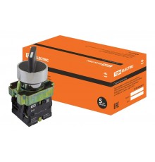 Переключатель BD33 черный 3 положения I-0-II стандарт. ручка 1з+1з   SQ0703-0011  TDM