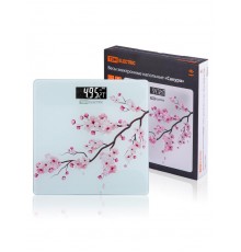 Весы электронные напольные "Сакура", стекло, деление 0,01 кг, макс. 180 кг, 28х28 см, TDM  SQ4012-0001  TDM