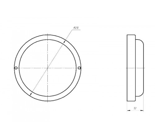 Светильник светодиодный для ЖКХ SPB-201-0-65K-018 настенно-потолочный IP65, D 210 мм, 18Вт, 6500К, рассеиватель матовый  Б0054580  ЭРА
