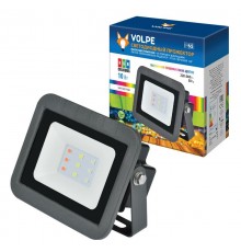 Прожектор светодиодный ULF-Q511 10W/RGB IP65 220-240В BLACK  10вт, мультиколор, черный  UL-00002561  Volpe