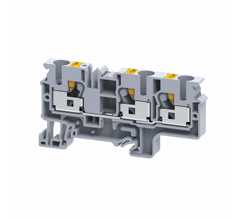 Клемма с 3-мя контактами push-in OptiClip СP-10-TRIPLET-I-серый  331852  КЭАЗ