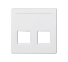 Simon CIMA 500 Адаптер для 2 шт RJ-45 CJ545.., CJ645.., CJ6A45F, 50х50мм, 500CIMA, белый  50000189-030  Simon