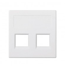 Simon CIMA 500 Адаптер для 2 шт RJ-45 CJ545.., CJ645.., CJ6A45F, 50х50мм, 500CIMA, белый  50000189-030  Simon