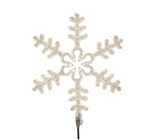 Фигура "Большая Снежинка" цвет ТЕПЛЫЙ БЕЛЫЙ, размер 95*95 см   501-313  NEON-NIGHT