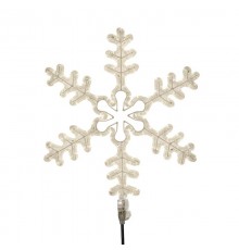 Фигура "Большая Снежинка" цвет ТЕПЛЫЙ БЕЛЫЙ, размер 95*95 см   501-313  NEON-NIGHT