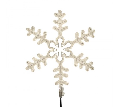 Фигура "Большая Снежинка" цвет ТЕПЛЫЙ БЕЛЫЙ, размер 95*95 см   501-313  NEON-NIGHT