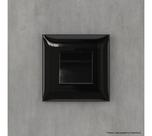 Кнопка одноклавишная в стену, "Avanti", "Черный квадрат"  4402153  DKC