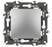 14-1101-03 Выключатель, 10АХ-250В, IP20, Эра Elegance, алюминий  Б0034210  ЭРА