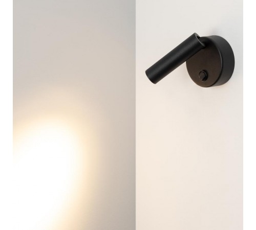 Светильник SP-BED-R90-3W Warm3000 (BK, 20 deg, 230V) (Arlight, IP20 Металл, 3 года)  029634  Arlight