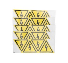 Наклейка знак электробезопасности "Опасность поражения электротоком" 85х85х85 мм 20шт  56-0006-4  REXANT