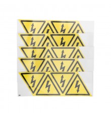 Наклейка знак электробезопасности "Опасность поражения электротоком" 85х85х85 мм 20шт  56-0006-4  REXANT