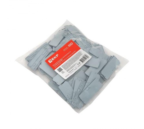 Заглушка для 1.5 Push-in 4 вывода серая EP-PIT-1,5-4  EKF