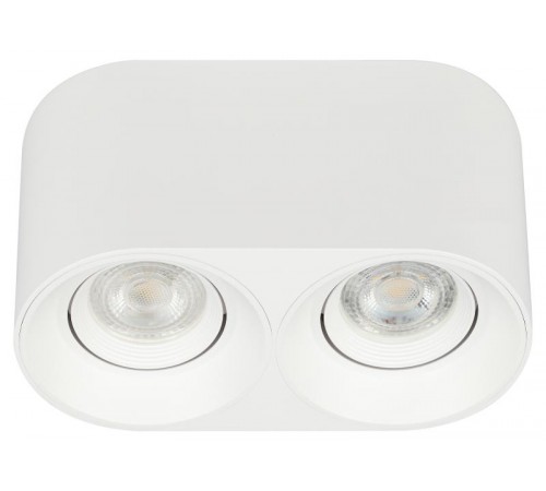 Светильник настенно-потолочный спот OL25-2 WH MR16/GU5.3, белый, поворотный  Б0054384  ЭРА