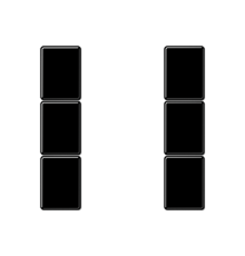 комплект накладок 3гр черный  A503TSASW  Jung